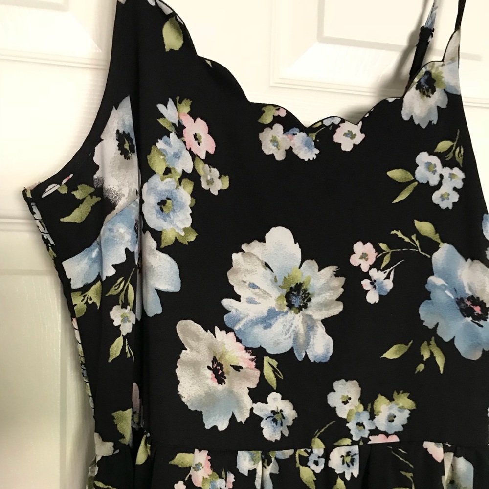 BLACK FLORAL DRESS